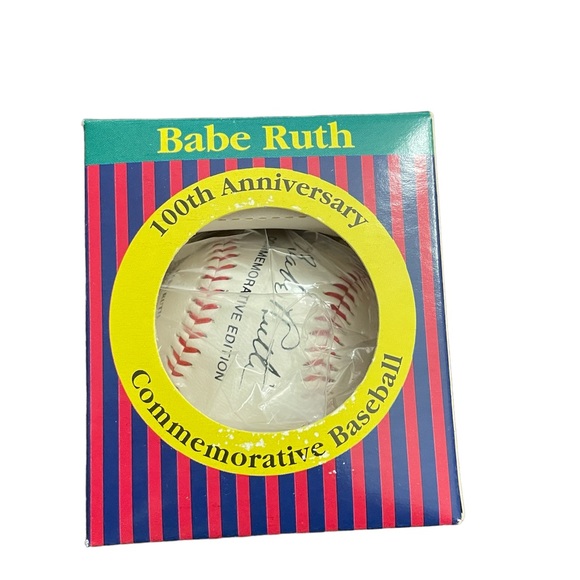babe ruth Other Vintage Babe Ruth Signed Baseball 0th Anniversary